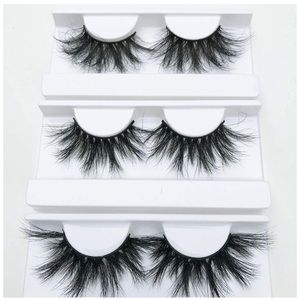3 PAIRS OF LUXURY 25mm LASHES